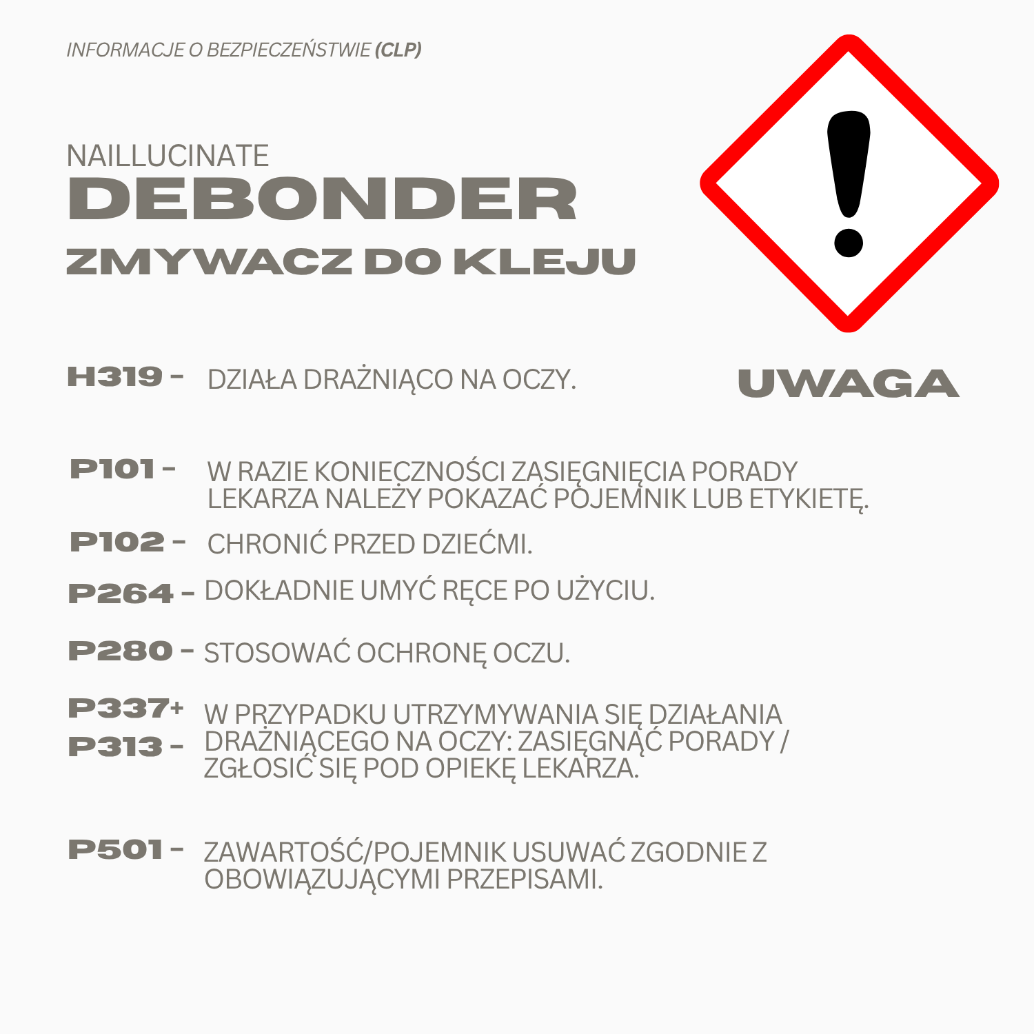 DEBONDER | Zmywacz do kleju 20g